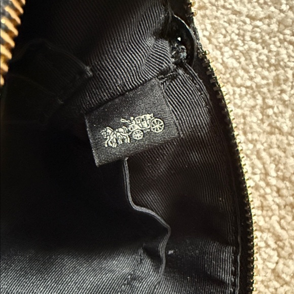 Coach Black Textured Wristlet - Picture 5 of 7